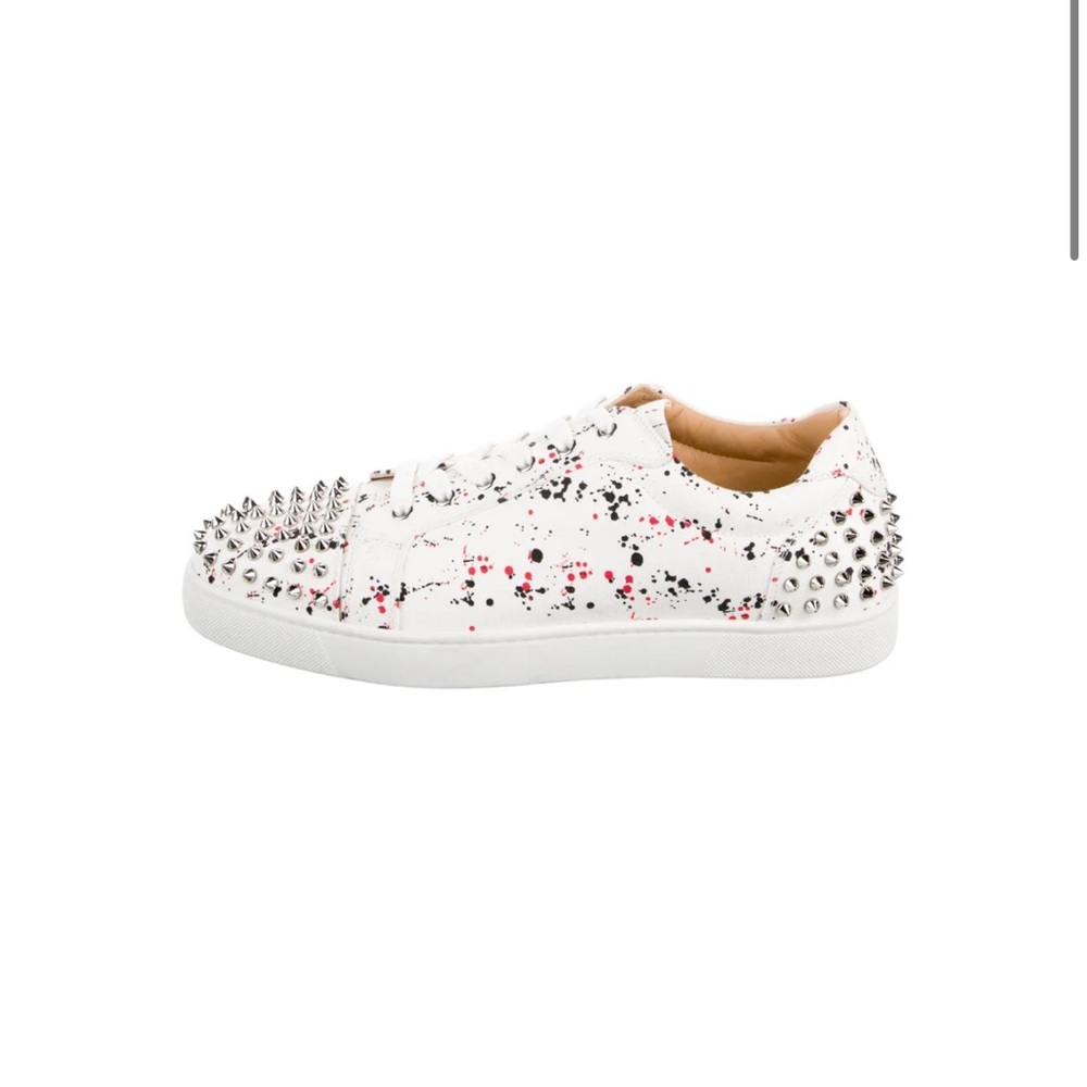 Christian Louboutin Rockstud spike canvas sneakers size 41 US size 8 Men’s